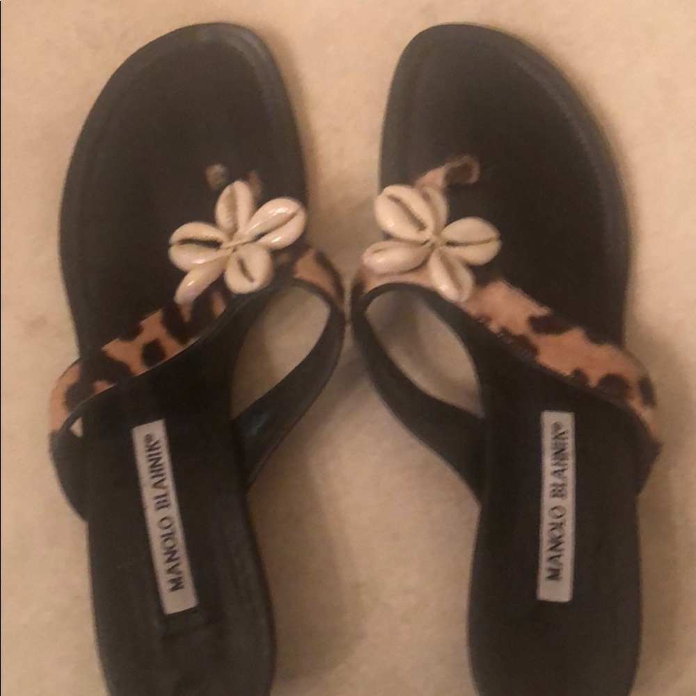 Manila Blahnik flip flops